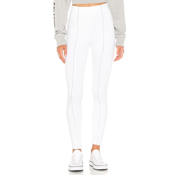 h:ours Pants - h:ours Hannah Stitched Legging White Revolve XS